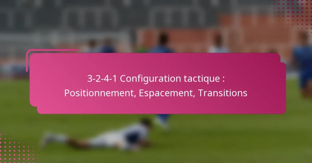 3-2-4-1 Configuration tactique : Positionnement, Espacement, Transitions