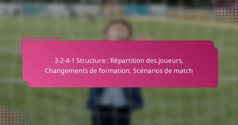 3-2-4-1 Structure : Répartition des joueurs, Changements de formation, Scénarios de match
